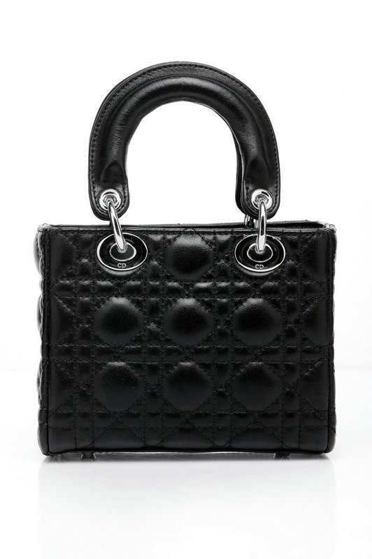 mini lady dior lambskin leather bag 6328 black
